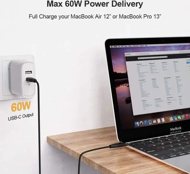 Alt view image 5 of 6 - Long USB C Cable 10FT USB2.0 C to C Cable Fast Charging Cable 3A 60W USB Type-C Cable USB C to USB C for MacBook Pro Air S21 S20+ S20 Note 10 etc, 3m Black