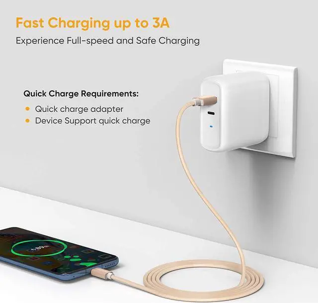 Alt view image 6 of 7 - USB C to USB Cable Short 6 inch Durable USB C to USB A Short USB C Cable Fast Charging 3A 480Mbps Data USB A to USB C for Power Bank Stylus Pen S21 S20 Pixel GoPro Hero 0.15m Gold