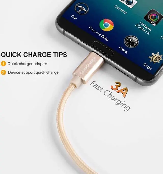 Alt view image 4 of 7 - USB C to USB Cable Short 0.8FT Durable USB C to USB A Short USB C Cable Fast Charging 3A 480Mbps Data USB A to USB C for Power Bank Stylus Pen S21 S20 Pixel GoPro Hero 25cm Gold