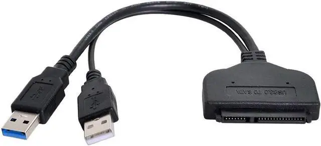 Main image of SATA to USB Cable USB 3.0 to 22 Pin 2.5" SATA Hard Disk Driver Adapter with Extral USB Power Cable