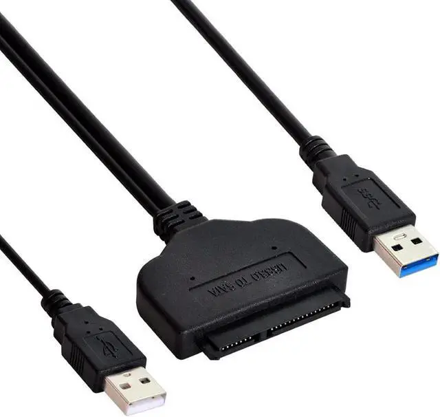Alt view image 2 of 7 - SATA to USB Cable USB 3.0 to 22 Pin 2.5" SATA Hard Disk Driver Adapter with Extral USB Power Cable