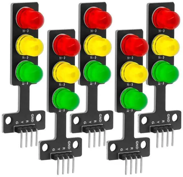 Main image of For 5x LED Traffic Light Module Creative DIY Mini Traffic Light 3.3-5V Compatible with for