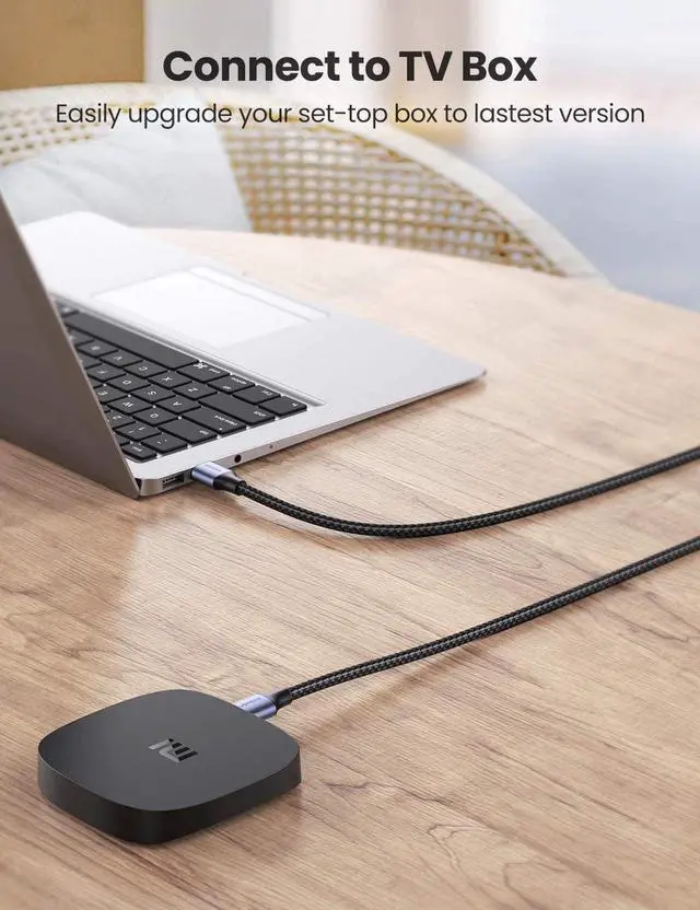 Alt view image 6 of 7 - USB 3.0 A to A Cable USB to USB Cable Type A Male to Male USB 3.0 Cable Nylon Braided Cord for Data Transfer Hard Drive Enclosures Printers Modems Cameras 1.5 FT