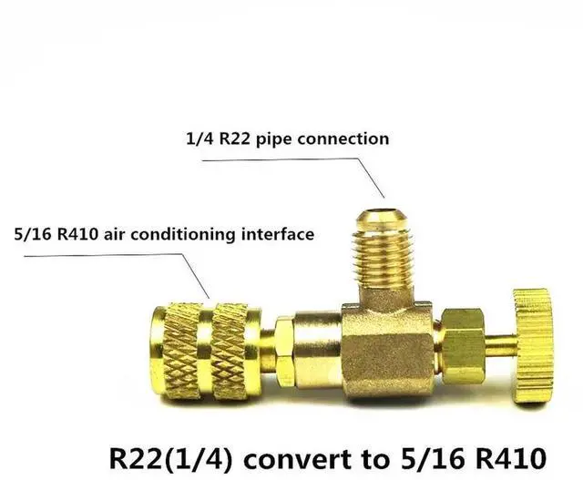 Main image of FOR R22/R410 Refrigeration Charging Adapter Connector Liquid Addition Accessories Home Refrigeration Tool For Safety Valve Service