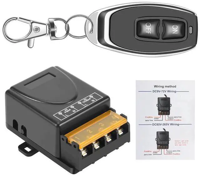 Main image of For 433MHz 220V Water Pump Remote Control 1Ch 30A Receiver Module ON/OFF Wireless for Light LED