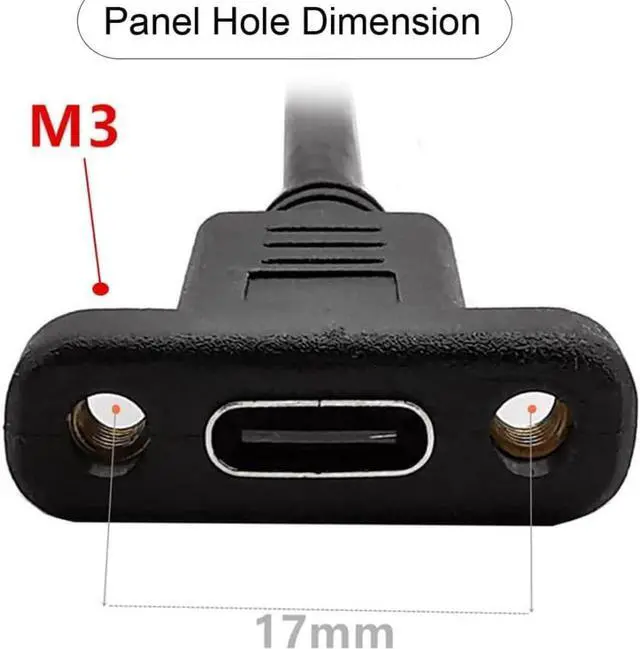 Alt view image 6 of 7 - USB 3.1 Type C USB-C Male to USB-C Female Extension Data Cable 90 Degree Up & Down Angled 30cm