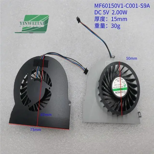 Main image of FOR fan for BOOK 8570W 8560w 690630-001 690629-001 690628-001 MF60150V1-C000-S9A 8560P 6570B mf60150v1-c001-s9a