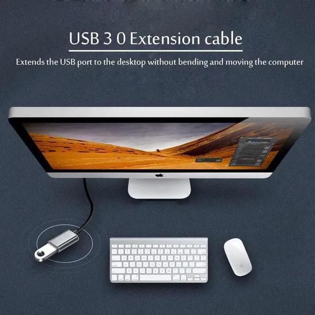 Alt view image 6 of 7 - USB3.0 Extension Cable [1.6Ft, 3-Pack] for Smart TV PS4 Xbox One SSD USB to USB Cable Extender Data Cord Mini USB3.0 Extension Cable
