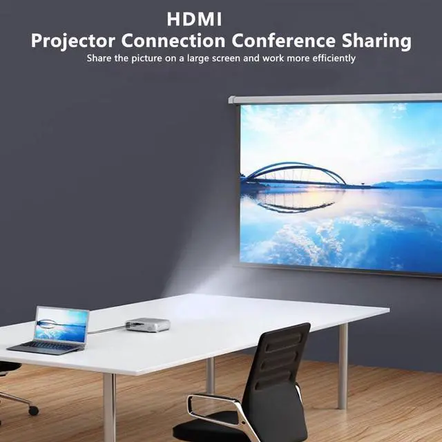 Alt view image 3 of 7 - USB C HDMI Hub, Multiport 7 in 1 USB C Hub Adapter with 4K HDMI, 100W PD, 1*USB 3.0, 2*USB 2.0 and SD/TF Card Reader, for MacBook Pro Air M1 M2, for iPad Pro m1, Switch, Chromecast & More