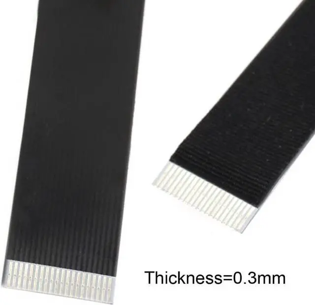 Alt view image 6 of 7 - Type-A USB 2.0 Male to Type-C USB-C Male Data Flat Slim FPC Cable 100CM for FPV & Disk & Phone