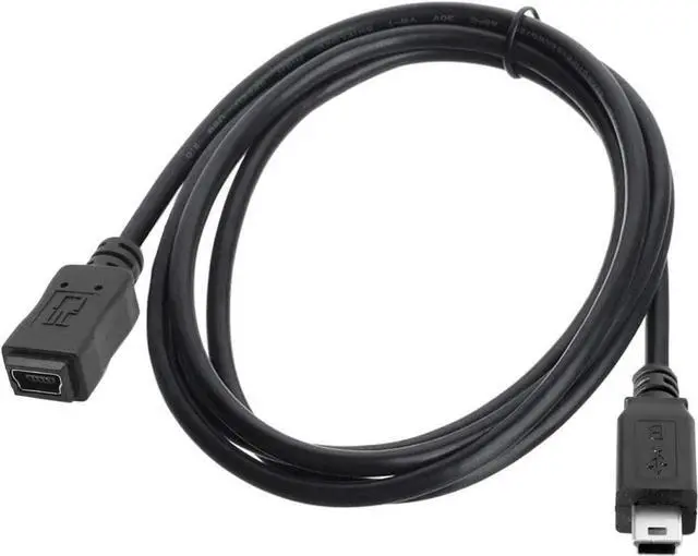 Alt view image 6 of 7 - USB 2.0 Mini USB 5Pin Male to Female Extension Adapter Cable 5ft Mini USB Extension Cable