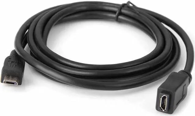 Alt view image 5 of 7 - Micro USB 2.0 Type B 5Pin Male to Micro USB Female Extension Cable 5ft Full Pin Connected for Tablet & Phone & MHL & OTG Extension