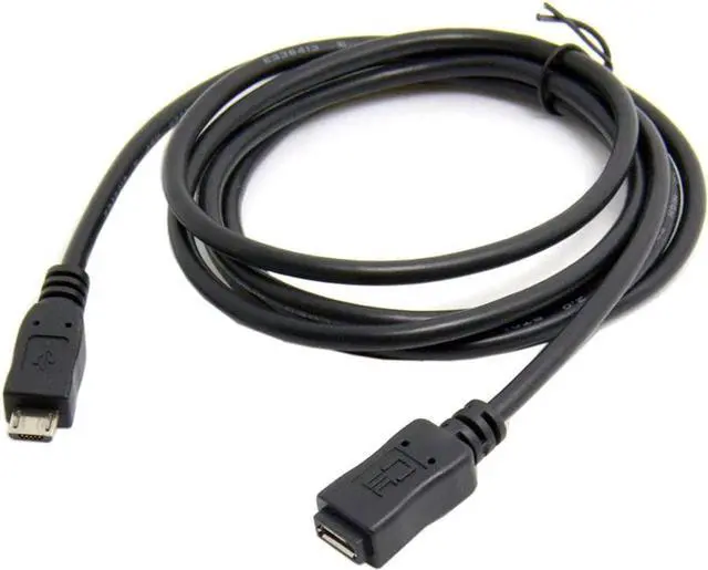 Alt view image 7 of 7 - Micro USB 2.0 Type B 5Pin Male to Micro USB Female Extension Cable 5ft Full Pin Connected for Tablet & Phone & MHL & OTG Extension