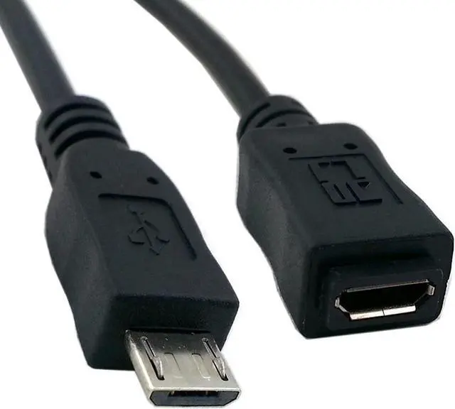 Main image of Micro USB 2.0 Type B 5Pin Male to Micro USB Female Extension Cable 5ft Full Pin Connected for Tablet & Phone & MHL & OTG Extension