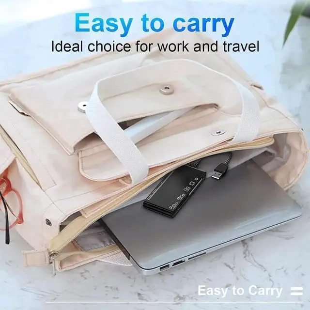 Alt view image 6 of 7 - 7 in 1 Memory Card Reader, High-Speed USB A to Micro SD Card Adapter USB 3.0 5-Slots, Memory Card Reader for SD SDXC SDHC CF CFI TF Micro SD Micro SDXC Micro SDHC MS MMC UHS-I Cards