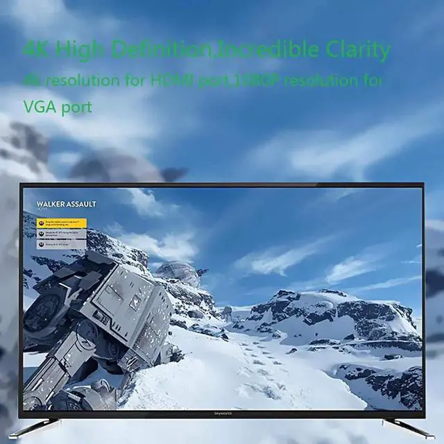 Alt view image 4 of 7 - USB C to HDMI + VGA, Type C to Dual VGA HDMI Splitter (Thunderbolt 3 Compatible) Adapter, Compatible with XPS 13, MacBook Pro 2019, iPad Pro 2019, Yoga 910,Surface Go, Chromebook Pixel-Silver