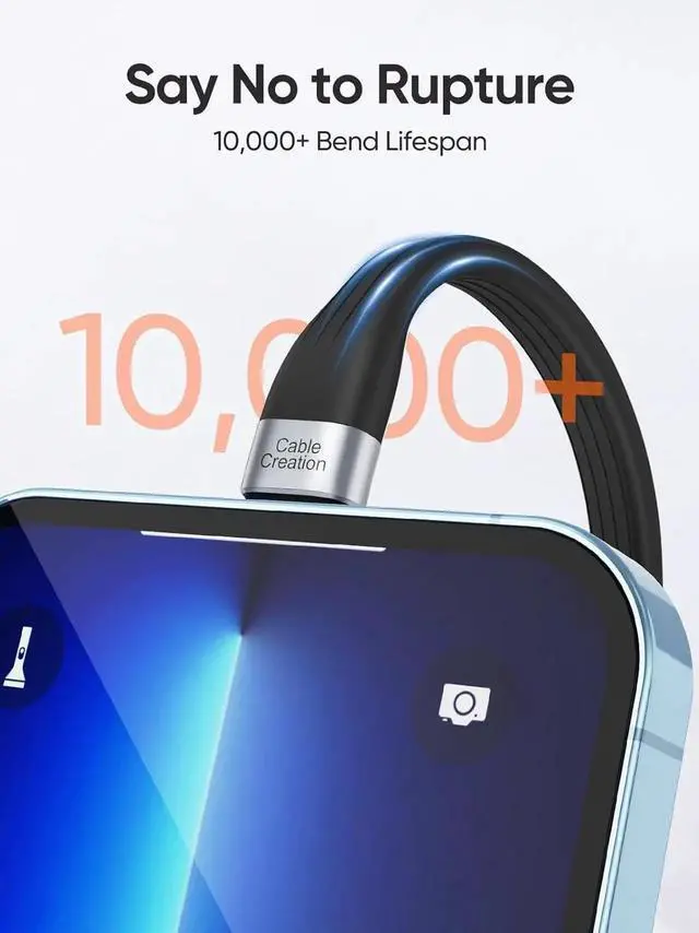 Alt view image 5 of 7 - [MFi Certified] iPhone Charging Cable Short 15 cm, USB to Lightning Cable iPhone Fast Charging Cable Compatible with iPhone 14/14 Pro Max/13/12/12 Pro/11/X/XR/8/8 Plus/7/6S/6/SE, iPad