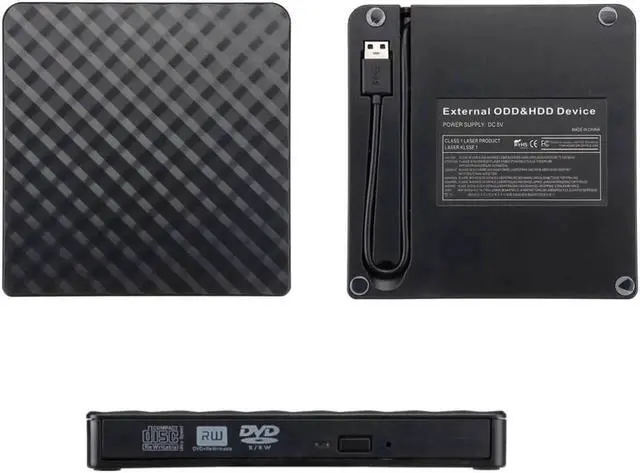 Alt view image 4 of 7 - High-speed USB 3.0/USB-C DVD Burner Recorder CD/DVD ROM CD RW External Optical Drive External DVD Drive Optical Drive for Laptop PC