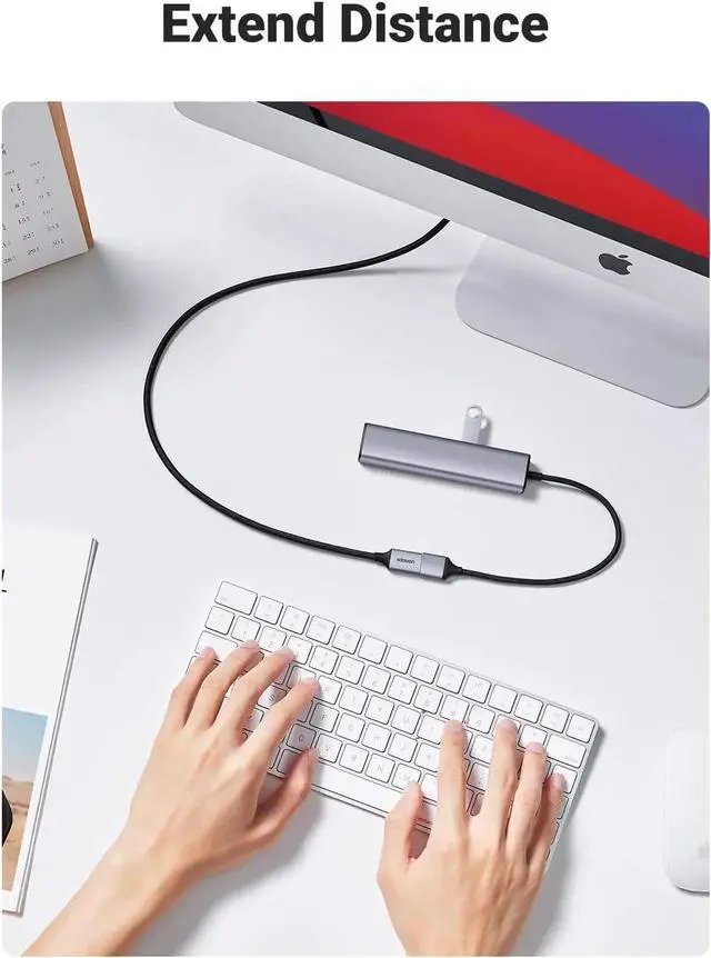 Alt view image 7 of 7 - USB Extension 2 Pack, (3 FT+ 3 FT) USB 3.0 Extender USB Cable Male to Female 5Gbps Data Transfer Compatible with Printers, Mouse, Keyboard, Flash Drive, Hard Drive, Hub, Oculus VR, Xbox