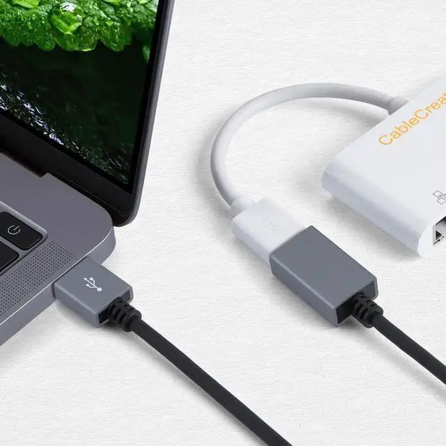 Alt view image 6 of 7 - USB 2.0 Extension Cable, USB A Male to Female Extender for Gamepad, Flash Drive, Mouse, Keyboard, Printer, Scanner, Card Reader (1.66ft) Black