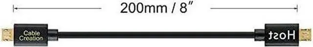 Alt view image 5 of 7 - Micro USB to Micro USB OTG Cable, Male to Male, Compatible with DJI Spark and Mavic, PS4, Owlet, Android Phone and Tablet, DAC and More,8 inch / 20CM