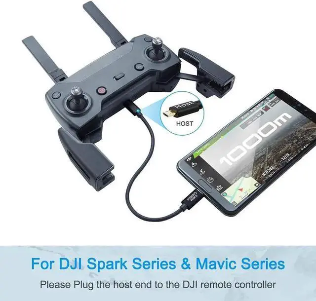 Alt view image 4 of 7 - Micro USB to Micro USB OTG Cable, Male to Male, Compatible with DJI Spark and Mavic, PS4, Owlet, Android Phone and Tablet, DAC and More,8 inch / 20CM