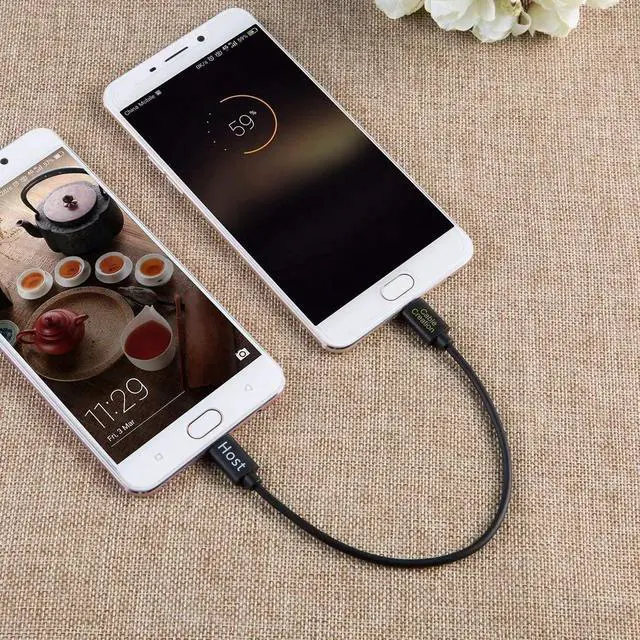 Alt view image 2 of 7 - Micro USB to Micro USB OTG Cable, Male to Male, Compatible with DJI Spark and Mavic, PS4, Owlet, Android Phone and Tablet, DAC and More,8 inch / 20CM
