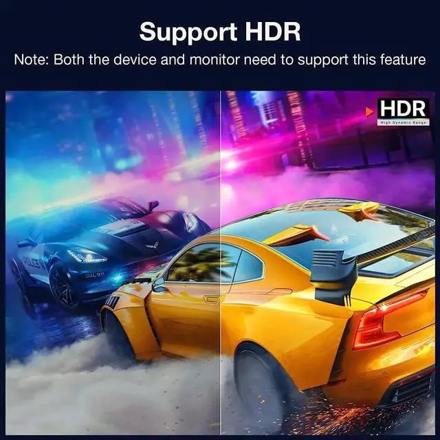 Alt view image 2 of 7 - USB C to Displayport 1.4 Cable Support 8K@60Hz, 4K@144Hz, 32.4Gbps Type C to DP Cord Compatible Thunderbolt 4/3 & USB4 for iPad, MacBook Pro M1 M2/Air, Surface, iMac, XPS and More (9.9FT)