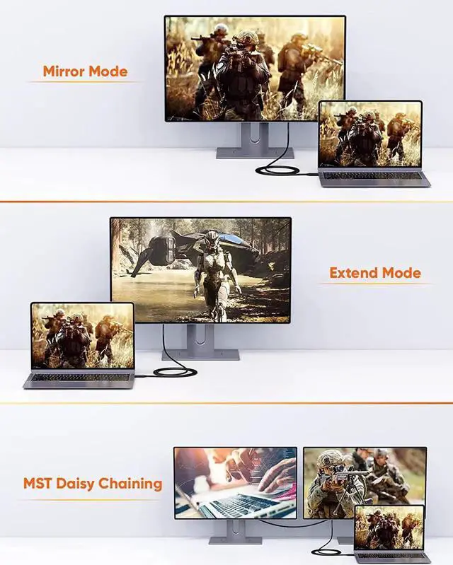 Alt view image 5 of 7 - Short USB4 Cable 0.5FT, Thunderbolt 4 Cable 40Gbps, 240W, 8K@60Hz, Compatible with Thunderbolt 3, Thunderbolt 4 and USB-C, 2Pack