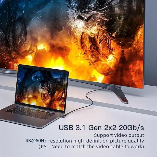 Alt view image 4 of 7 - USB C Magnetic Adapter 24Pins, Type C Magnetic Connector Support PD 100W USB3.1 Gen2x2 20Gbps Data Transfer 4K@60 Hz Video Output, Compatible with MacBook Pro/Air Type C Devices