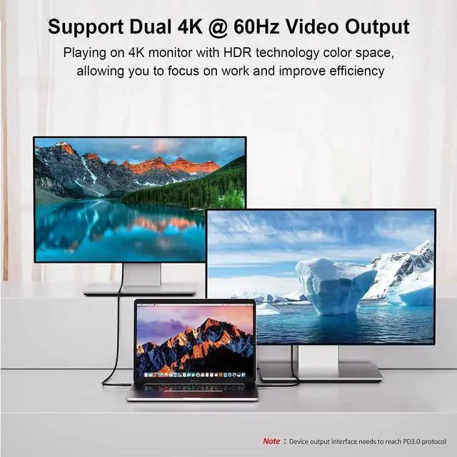 Alt view image 4 of 7 - USB 4 Cable for Thunderbolt 4/3, [USB-IF Certified] 2.6FT 40Gbps 100W USB C Cable, 8K 30Hz or Dual 4K 60Hz Video, Compatible with USB-C Docking Station, Hub, eGPU and More, 0.8M