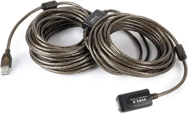 Alt view image 5 of 7 - USB 2.0 Extension Cable 50ft, Type A-Male to A-Female Active Repeater Extender Cord Compatible with Game Consoles, Printer, Camera