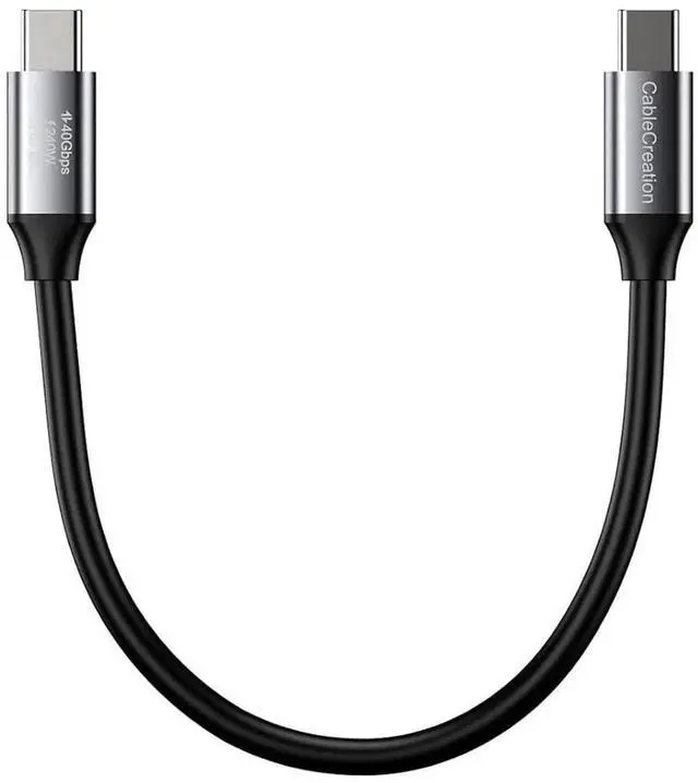 Alt view image 2 of 7 - USB4 Thunderbolt 4 Cable 3.3FT, 40Gbps, 240W, 8K@60Hz, Compatible with Thunderbolt 3/4 and USB-C