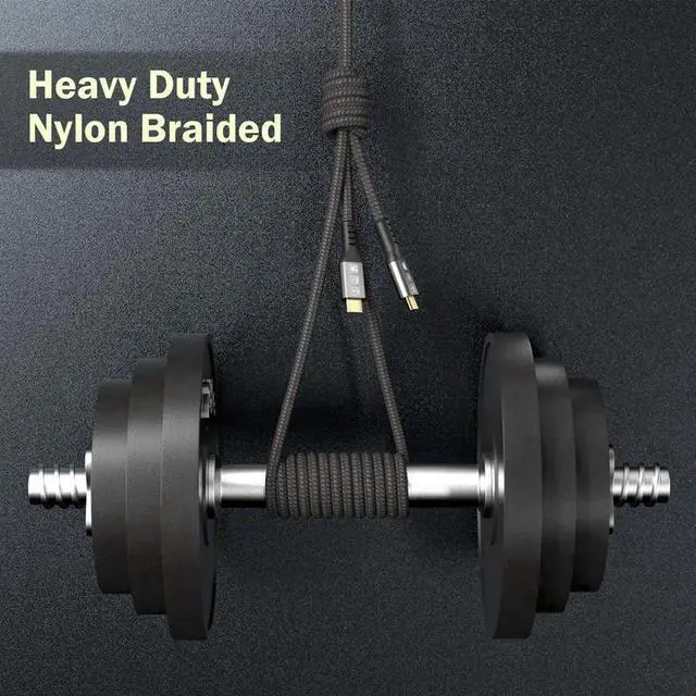 Alt view image 5 of 7 - USB4 Cable Compatible with Thunderbolt 3 4 1.8M 6FT 8K 5K Extension Cable M/M USB-C 8K@30Hz 4K 60Hz Video 40Gbps Data Transmissions Rate 20V 5A 100W Power Delivery