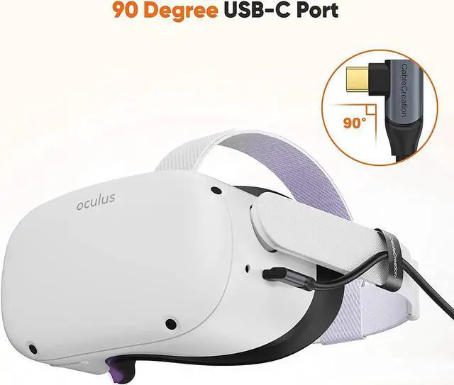 Alt view image 2 of 7 - Oculus Quest Link 2 Cable 16 FT, USB 3.2 Gen1 USB C Cable 5 Gbps, Quest Link Cable VR, Compatible with Quest 2 Virtual Reality Headsets, Gaming PC, 5 Meters