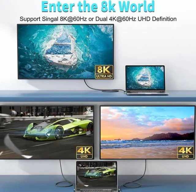 Alt view image 6 of 7 - USB4 8K Cable 1.2M Thunderbolt 4 Compatible USB 4 Type-c Extension Cable Ultra HD 8K@60Hz 100W Charging 40Gbps Data Compatible with External SSD eGPU 1xBend 1x Straight