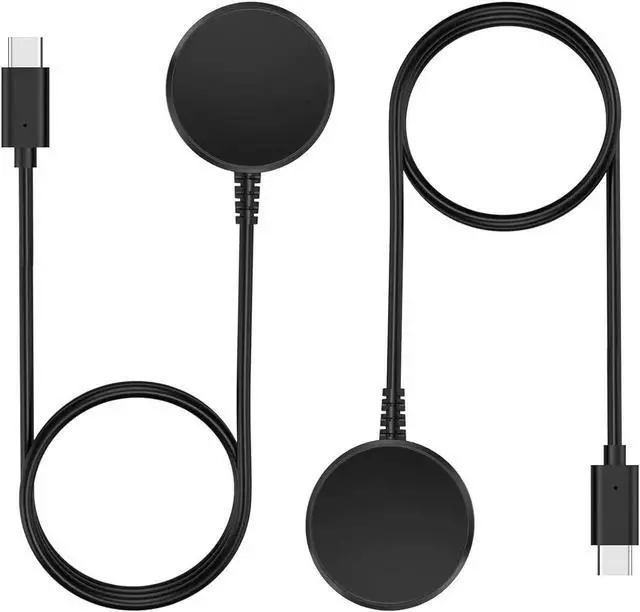 Main image of Charger for Samsung Galaxy Watch 3/Watch 4/Watch 5/Watch 6, Replacement Charging Cable Cord for Samsung Galaxy Watch 6 Classic/5 Pro/4/3/Acitve 2/1 Smart Watch [2-Pack, 3.3ft]