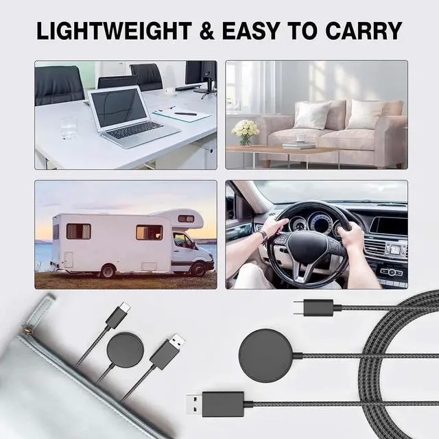 Alt view image 2 of 7 - Compatible with Samsung Galaxy Watch 6 Charger Cable 2 in 1 Charging Cable for Galaxy Z Flip5/Z Fod5/Z Flip4/Fod4/S23/ S22/S21/S20 Galaxy Watch 6/6 Classic/5/4/3/Active Watch(2 Pack)