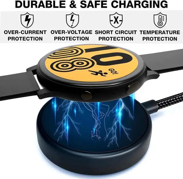 Alt view image 7 of 7 - Compatible with Samsung Galaxy Watch 6 Charger Cable 2 in 1 Charging Cable for Galaxy Z Flip5/Z Fod5/Z Flip4/Fod4/S23/ S22/S21/S20 Galaxy Watch 6/6 Classic/5/4/3/Active Watch(2 Pack)