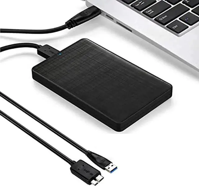 Alt view image 6 of 7 - 2.5 Inch Hard Drive Case USB 3.0 External Hard Drive Enclosure Enclosure SATA I II III HDD SSD 9.5mm 7mm [UASP Support] Tool Free Black
