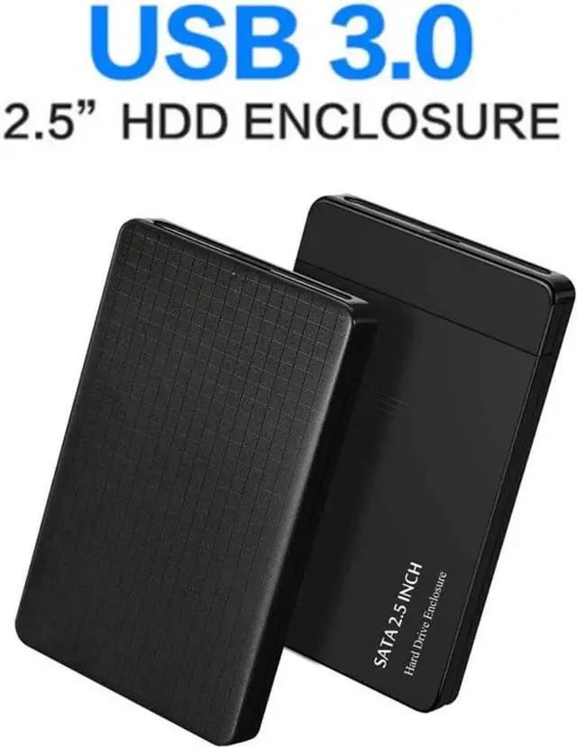 Alt view image 5 of 7 - 2.5 Inch Hard Drive Case USB 3.0 External Hard Drive Enclosure Enclosure SATA I II III HDD SSD 9.5mm 7mm [UASP Support] Tool Free Black