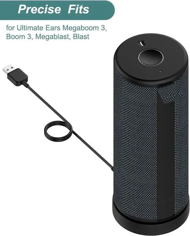 Alt view image 5 of 7 - Charger for Ultimate Ears Boom 3/Megaboom 3/Blast/Megablast, Replament Charging Dock Station with USB Port for Ultimate Ears Speaker