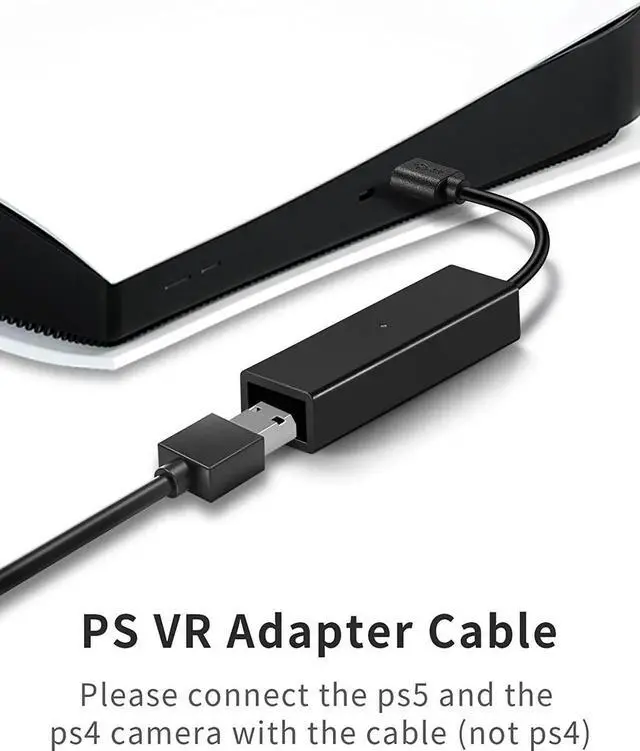 Alt view image 2 of 7 - PS VR Adapter Cable Camera Adapter for PS5 PS4 Play Standation Camera ps4 Mini Camera Adapter for PSVR Games USB3.0 PS VR on PS5 Play Standation 5 Male to Female for VR Game