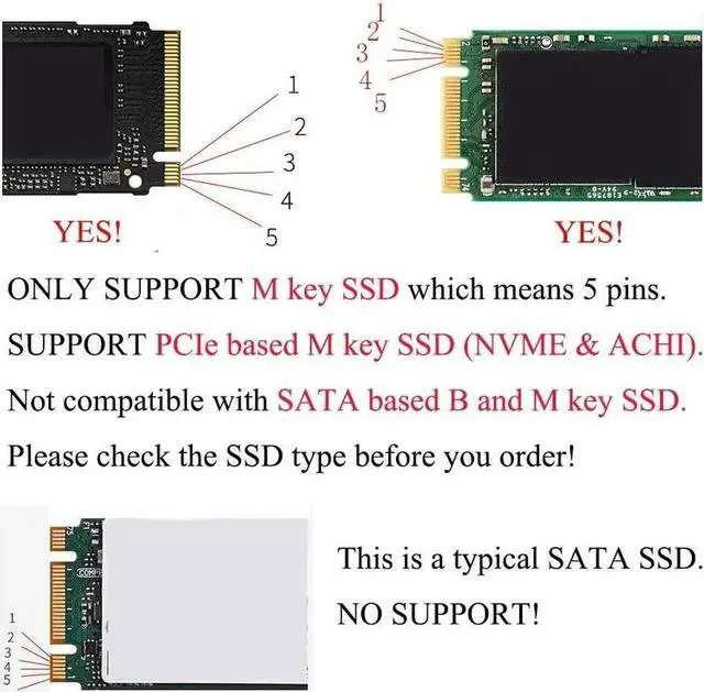Alt view image 4 of 7 - M.2 NVME MacBook SSD Convert Adapter for Upgraded MacBook Air Pro Retina Mid 2013-2017 AHCI SSD Upgraded Kit for A1465 A1466 A1398 A1502