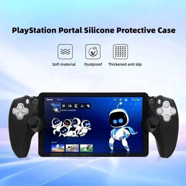 Alt view image 5 of 7 - PS5 Portal Silicone Protective Case, Soft Protective Skin Cover Case for PS5 Portal Remote Player with Ergonomic Grip, Shockproof Anti-Scratch