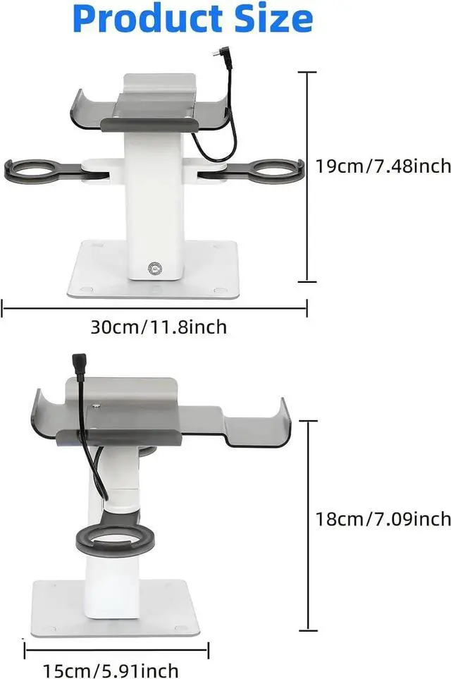 Alt view image 4 of 7 - Charging Dock for MetaQuest 3S, Vertical Charging Stand, Compatible for Quest 3S/Quest 3/Quest 2 VR Controller Holder