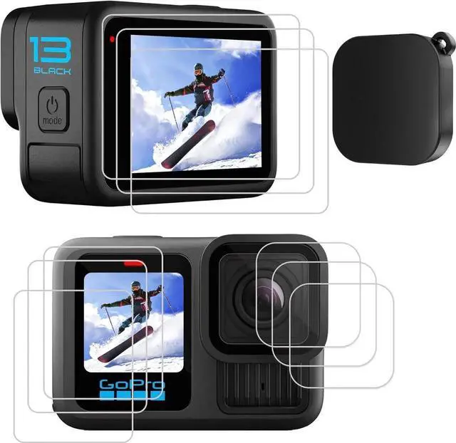 Main image of 10 PCS Hero 13 Screen Protector Fit for GoPro Hero 13 Black, 9H Ultra Clear Tempered Glass Screen Only for Go Pro Hero 13 Accessories, Screen Protector & Silicone Lens Protective Cover