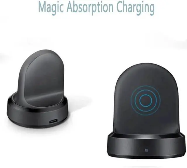 Alt view image 5 of 7 - for Samsung Gear S2 S3 S4 Watch Charger, Fast Speed Stable Samsung Frontier Watch Charger Cradle Dock Station for Samsung Gear S4 S3 S2 Frontier Classic Smartwatch