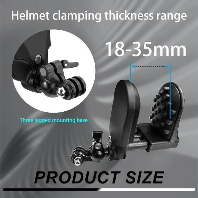 Alt view image 3 of 7 - Motorcycle Helmet Chin Mount Kit Compatible with GoPro Hero 12 11 10 9 8 7 6 5 Black DJI Osmo Action In Standa360 AKASO Campark YI More Action Camera