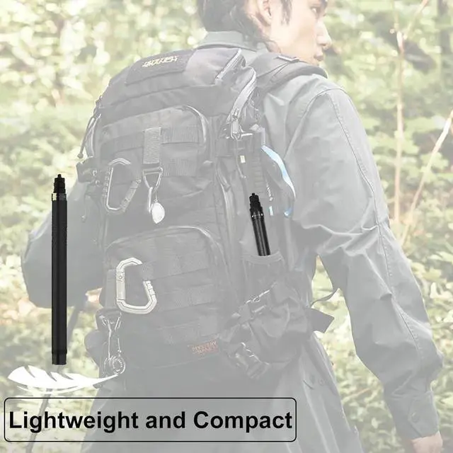 Alt view image 3 of 6 - Selfie Stick Pole Long for GoPro Hero 12 Insta360 (150cm/59 inch), Underwater Waterproof Carbon Fiber Extension Handheld Monopod for Go Pro Max Mini Hero 11 10 9 8 7, Insta 360, DJI Action, AKASO